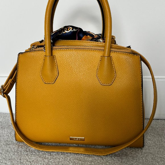 Aldo Mustard Yellow Crossbody Bag - Picture 1 of 3